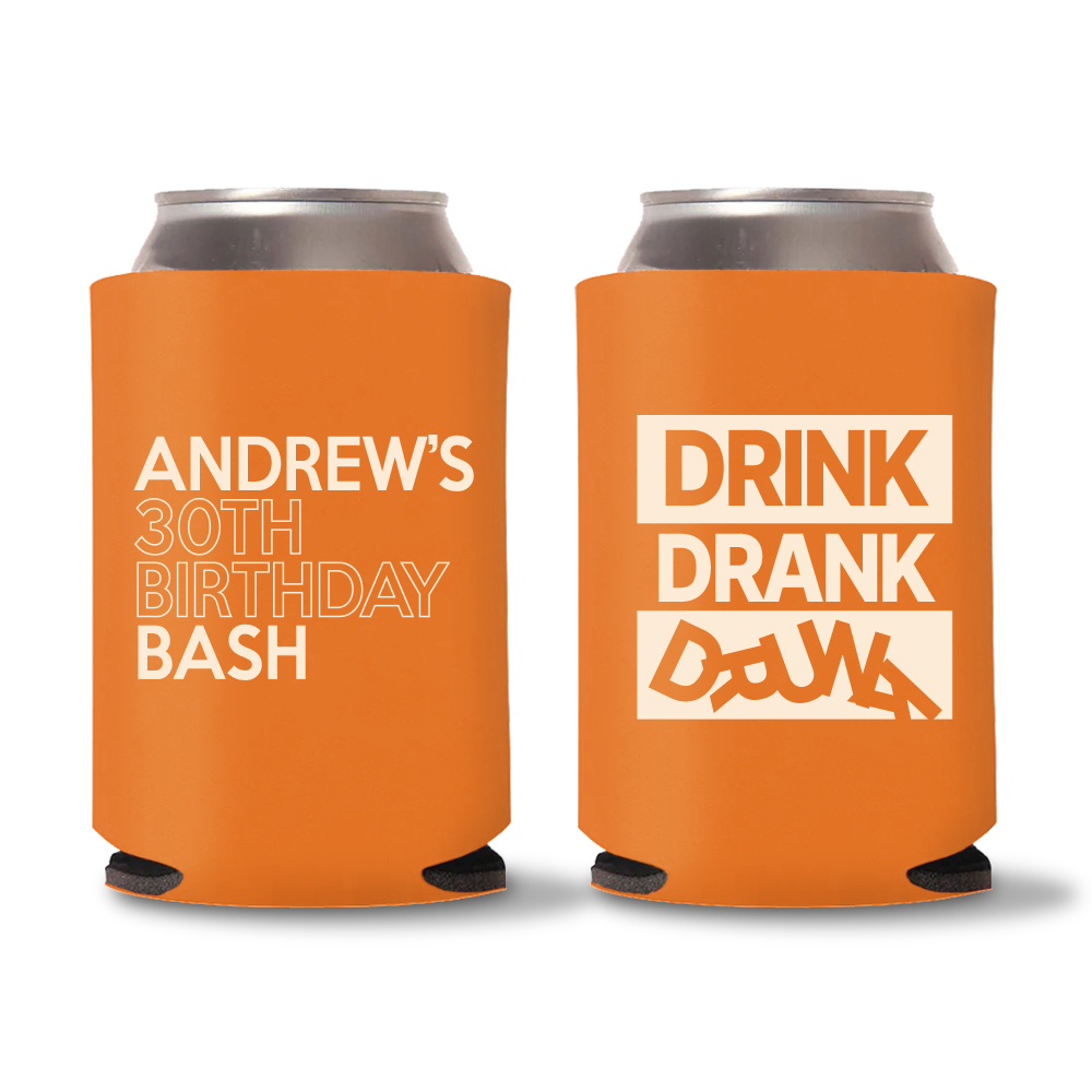 Customized 30th Birthday Koozies| Toast to a Milestone