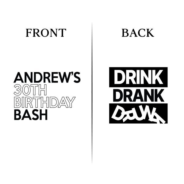 30th Birthday Koozie Front _ Back File D23