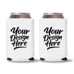 Custom Birthday Can Coolers - White